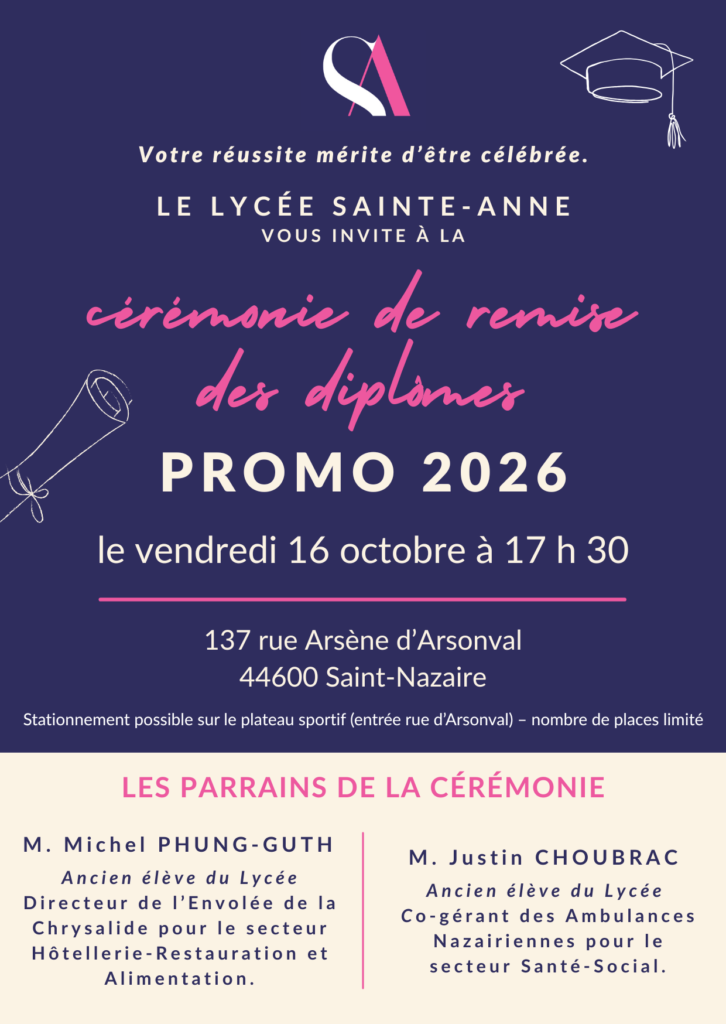 Invitation ceremonie diplomes promo 2026 1